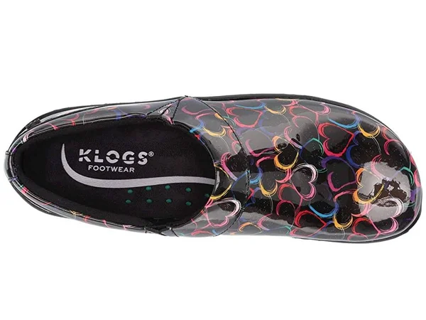 Klogs Women's Mission - Size: 11, Hearts Patent Leather