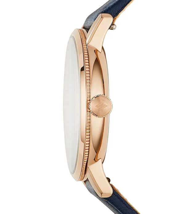 Fossil Women's Neely Blue Leather Band Watch ES4338