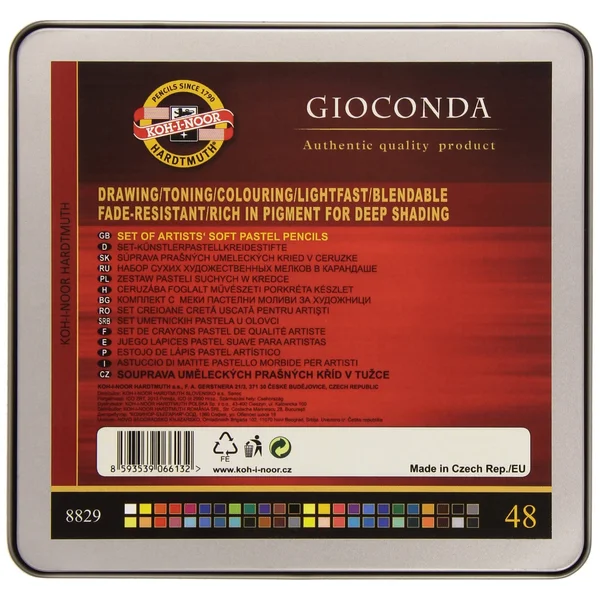 Koh-I-Noor : Gioconda 8829 : Soft Artist Pastel Pencils : Set of 48
