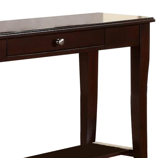 Benzara - Wooden Console Table with One Drawers Brown - 48" x 18" x 29"