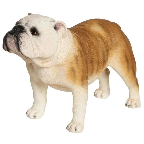 Petorama Handmade English Bulldog Resin Statue 1-6 in Caramel