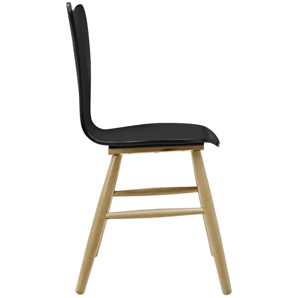 Modway Cascade Black Wood Dining Chair