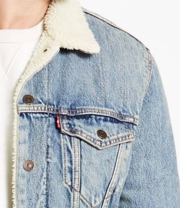 Levi&s Sherpa Trucker Jacket - Men's - Thyme 2XL