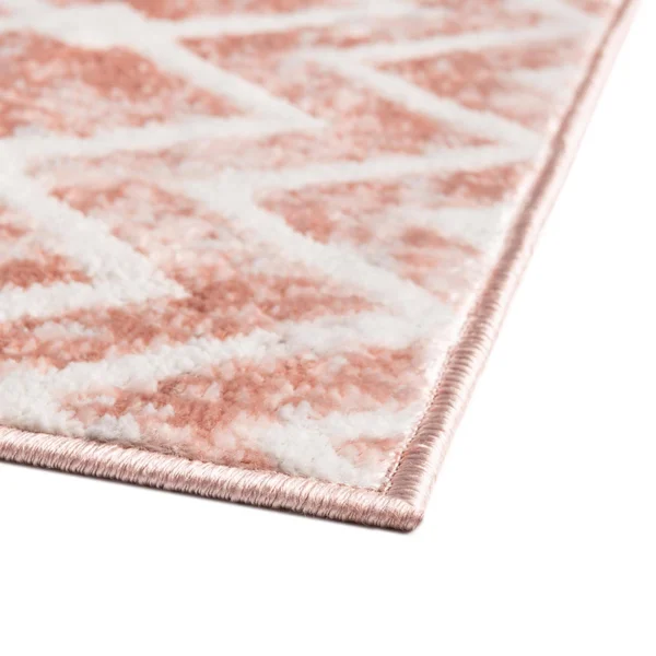 Bohemian Trellis 8 ft Runner Dusty Rose Bohemian, Geometric Area Rug