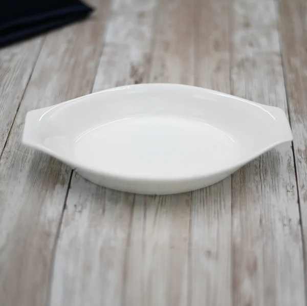 Wilmax Fine Porcelain Set of 6 Baking Dishes 8 inch - 20 cm Wl-997008/a, White
