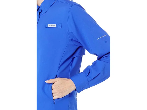 Columbia Women's PFG Tamiami II Long Sleeve Shirt, XS, Purple