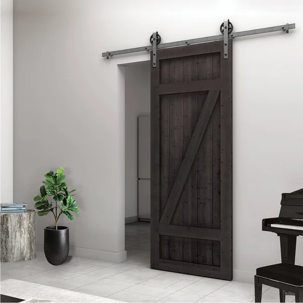 Colonial Elegance Country Unfinished Pine Barn Door Slab 42 in.