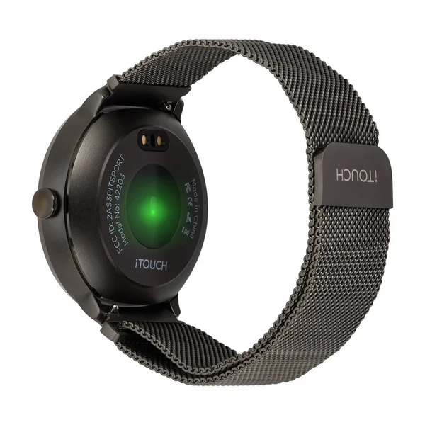 iTouch Sport Mesh Strap Smartwatch with Pedometer - Black Mesh