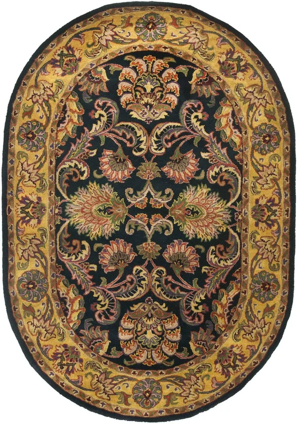 Safavieh Golden Jaipur Gj275a 8& Round Navy, Gold Rug