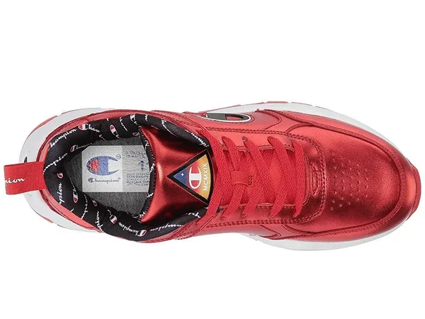 Champion 93Eighteen Mens Metallic Casual Fashion Sneakers, Red
