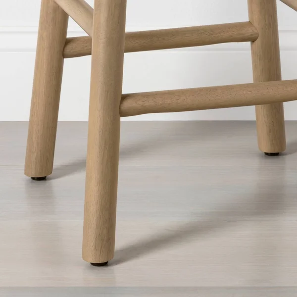 Heart & Hand with Magnolia 24 Wood Counter Stool