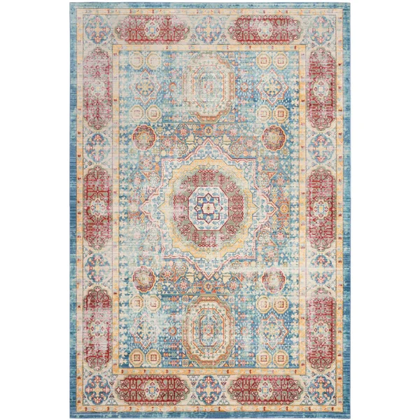 Safavieh Valencia Blue/Multi 3 ft. x 5 ft. Area Rug