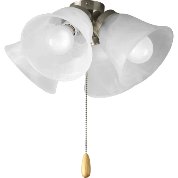 Progress Lighting P2643-09WB Fan Light Kit, Brushed Nickel