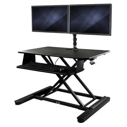StarTech.com Dual Monitor Sit Stand Desk Converter - 35x22 Wide - Height Adjustable