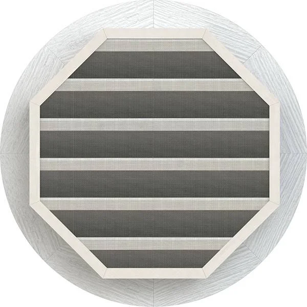 Ekena Millwork GVWRO16X1600RFPWR 16x22W x 16x22H Round Gable Vent (21x22W x 21x22H Frame Size): Primed, Functional, Rough Sawn W
