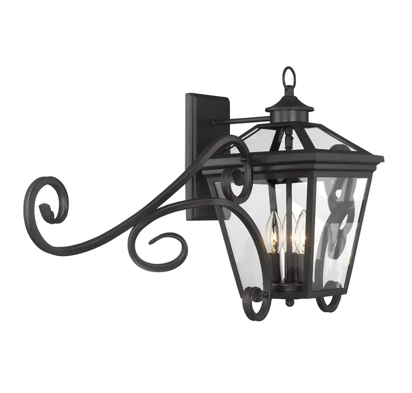 Savoy House Ellijay Outdoor Wall Lantern English Bronze 3 Light