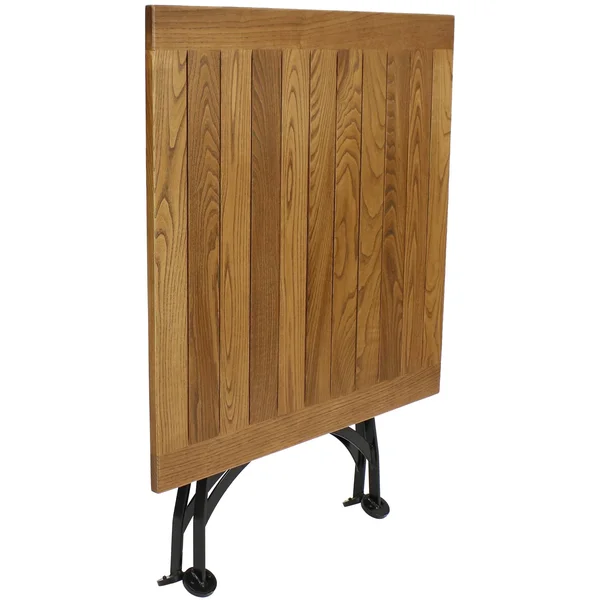 Sunnydaze Essential European Chestnut Wood 3-Piece Folding Bistro Chair and Table Set
