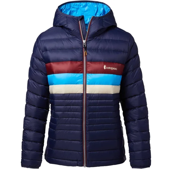 Cotopaxi Fuego Down Hooded Jacket - Women's Maritime Stripes, XL