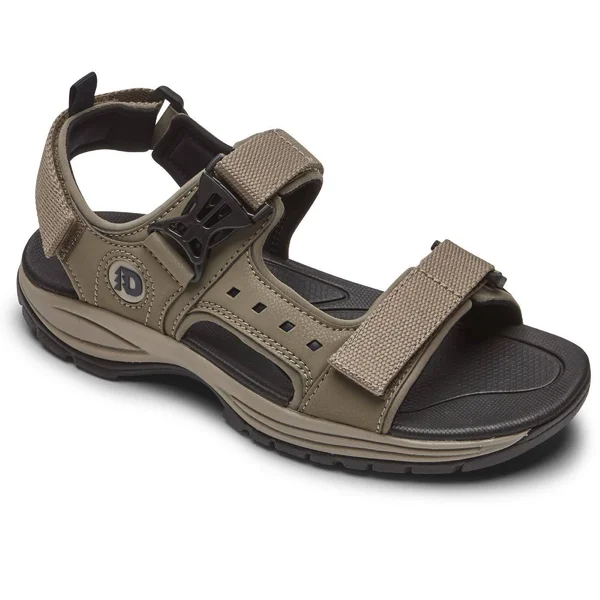 Rockport Mens Dunham Nolan Water-Friendly Sandal - Size 8 - Taupe