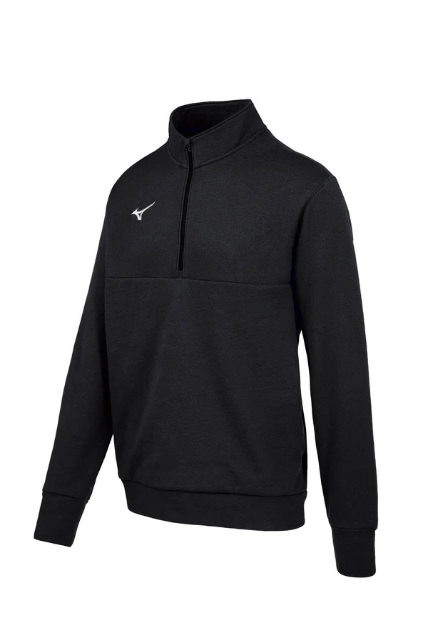 Mizuno MZ1 1/4 Zip Fleece Pullover - Black - Medium