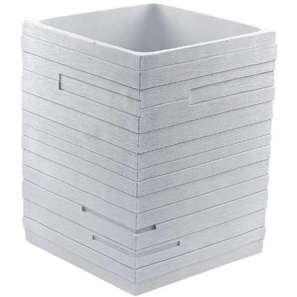 Gedy QU09-02 Quadrotto White Waste Basket