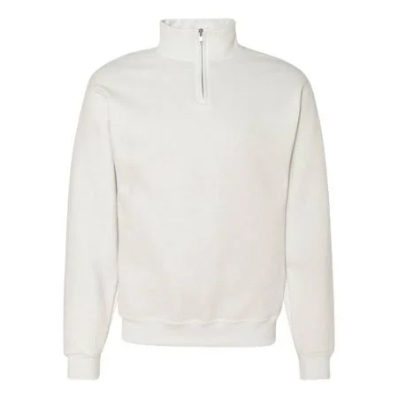 New - NIB - Jerzees - NuBlend Cadet Collar Quarter-Zip Sweatshirt - Men's, Size: 3XL, White