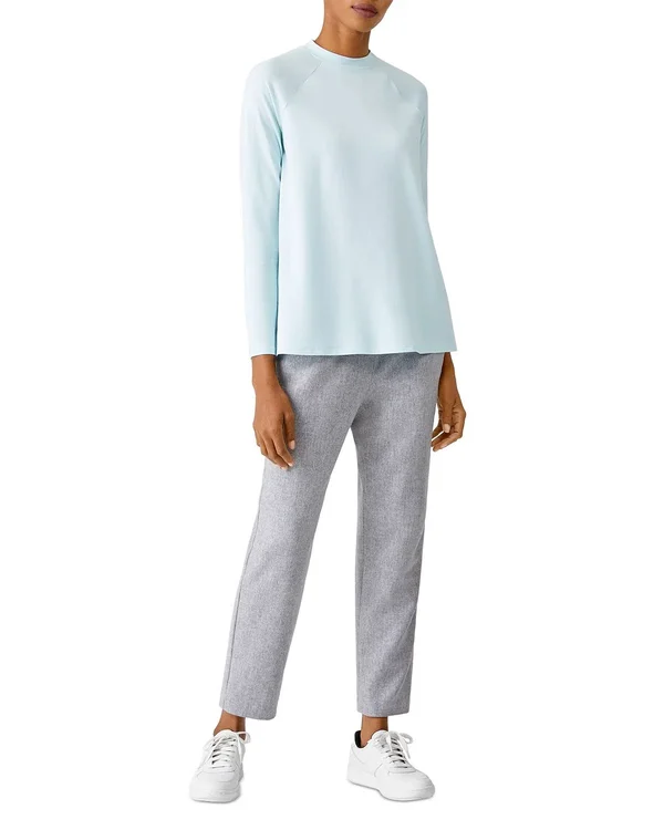 Eileen Fisher Fine Jersey Crew Neck Tunic - S