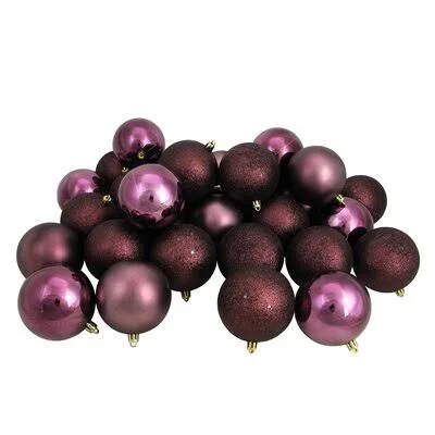 Shatterproof Christmas Ball Ornament The Holiday Aisle Color: Mulberry