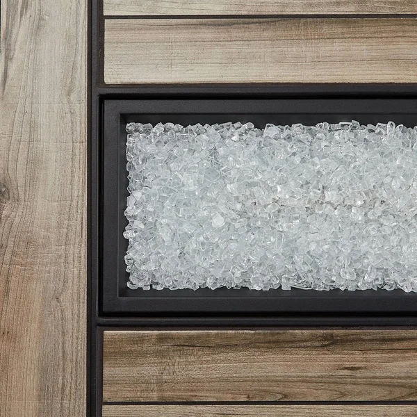 Real Flame Ice Clear Fire Glass