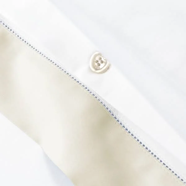 Ralph Lauren Home Organic Sateen Border King Duvet, Cream, King, Comforters & Duvets Duvet Covers King Duvet Cover Sets