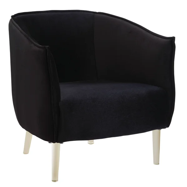 Furniture of America Natalya Contemporary Accent Chair by FOA, Black