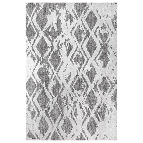 nuLOOM Blaire BDSZ09A 7&10x22 x 10& Gray Indoor/Outdoor Area Rug