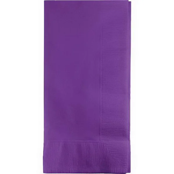 Creative Converting 318938 Amethyst Dinner Napkins 2Ply 1/8Fld, Case of 600