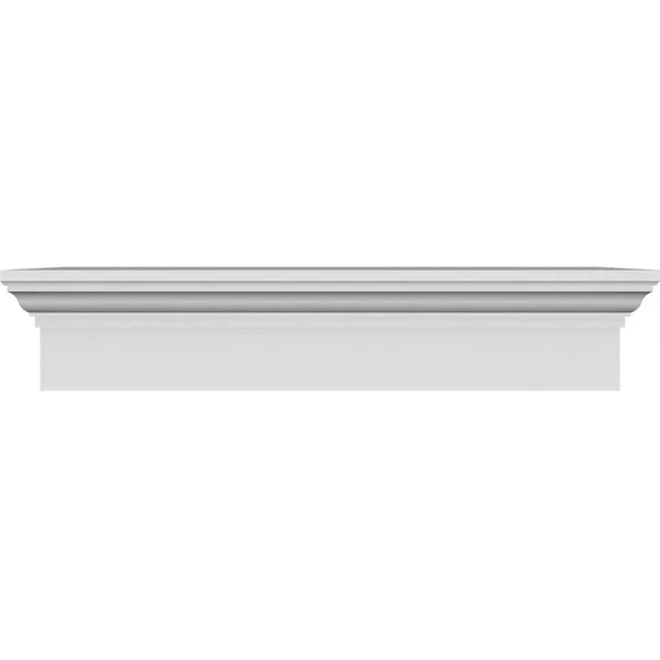 Ekena Millwork CRH06X125 125x22 Bottom Width x 128 1/2x22 Top Width x 6x22H x 1x22P Traditional Crosshead