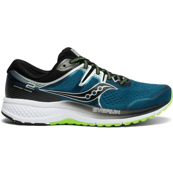 Saucony Men's Omni ISO (Wide) 2 Marine-Silver, 10