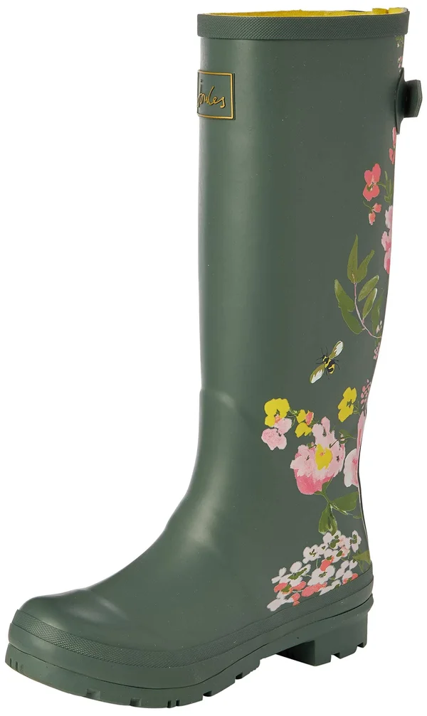 Joules Welly Print Women's Rain Boots 9135877 - 10 B - Medium, Green
