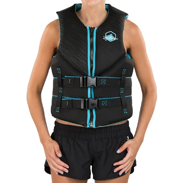 Liquid Force Women's Hinge Classic CGA Vest Black - Aqua-Medium