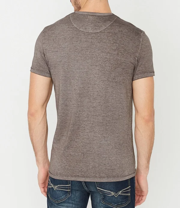 Buffalo David Bitton Men's Short Sleeve Kasum Henley