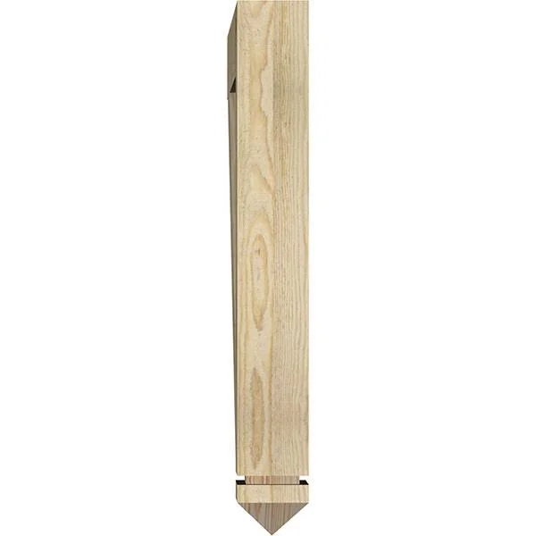 Ekena Millwork BKT04X30X30IMP03RDF 4x22W x 30x22D x 30x22H Imperial Arts & Crafts Rough Sawn BRACKET - Douglas Fir
