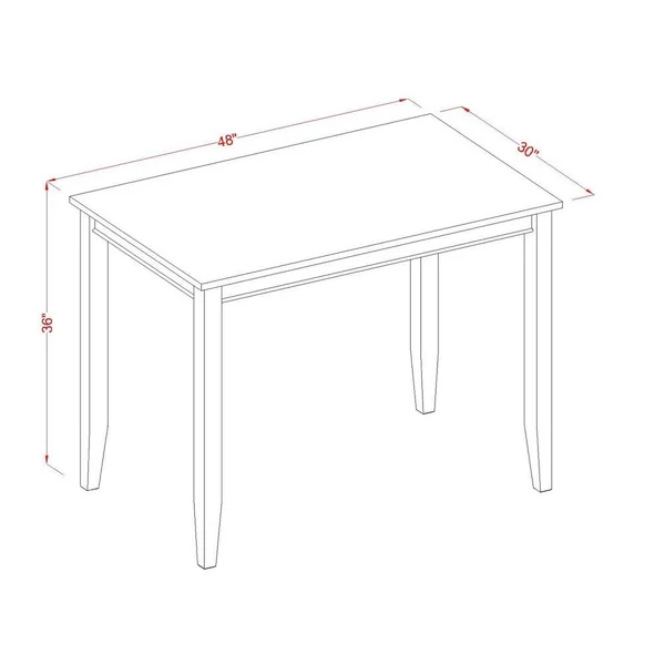 East West Furniture Buckland 5 Piece Scotch Art Dining Table Set