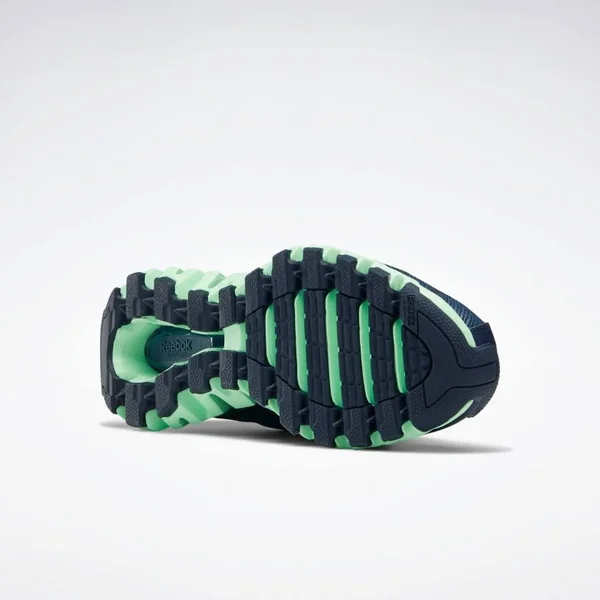 Reebok Men's ZigWild Trail 6 Shoes in Vector Navy/Brave Blue/Neon Mint Size 12 - Running Shoes