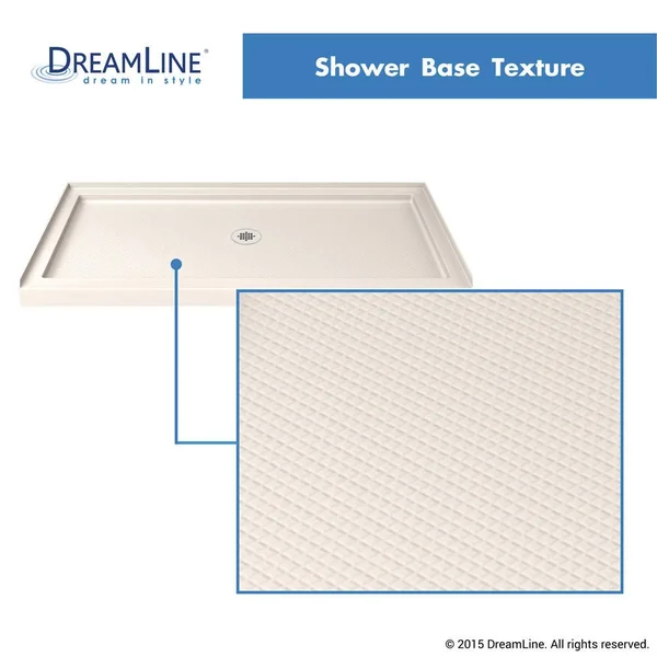 DreamLine DLT-1132540-22 32 x 54 in. Slimline Single Threshold Shower Base - Biscuit