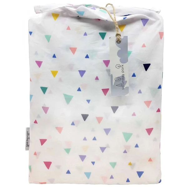 Saturday Park Triangles Sheet Set - Twin Multi
