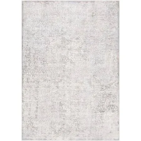 Ophelia & Co. Oceanview Distressed Abstract Light Gray Area Rug, Size: Rectangle 5&3 inch x 7&3 inch