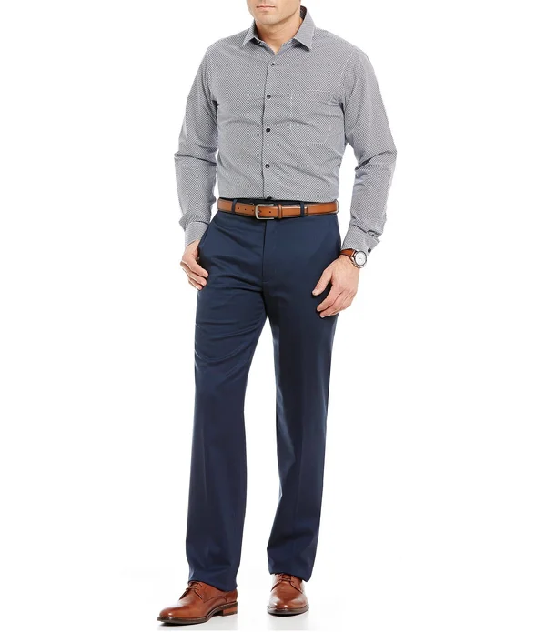 Hart Schaffner Marx Tailored Flat-Front Chicago Dress Pants - 35 Regular
