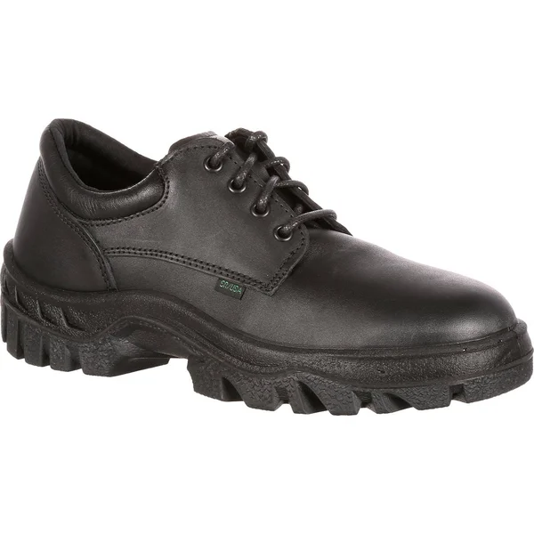 Rocky TMC Postal-Approved Plain Toe Oxford Shoe Black