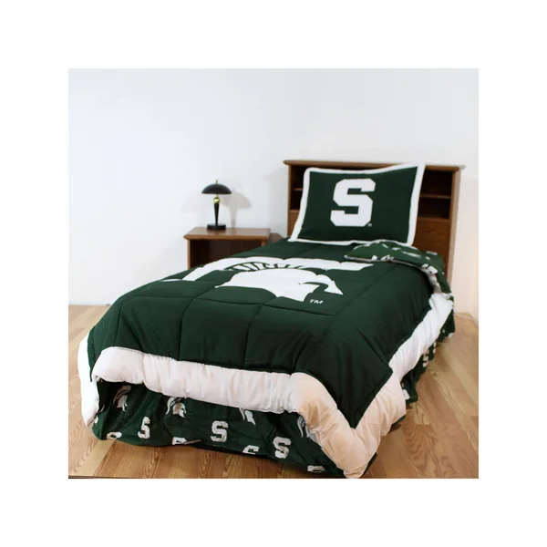 Michigan State Spartans Reversible Comforter Set - Full