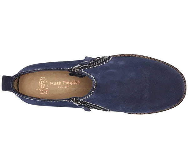 Hush Puppies Mazin Cayto Navy Nubuck - Size: 6, Blue