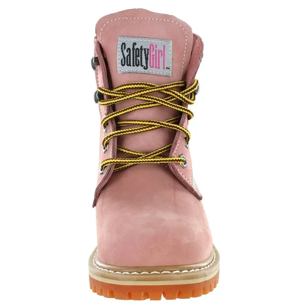 Safety Girl II Soft Toe Work Boots - Light Pink - 6M