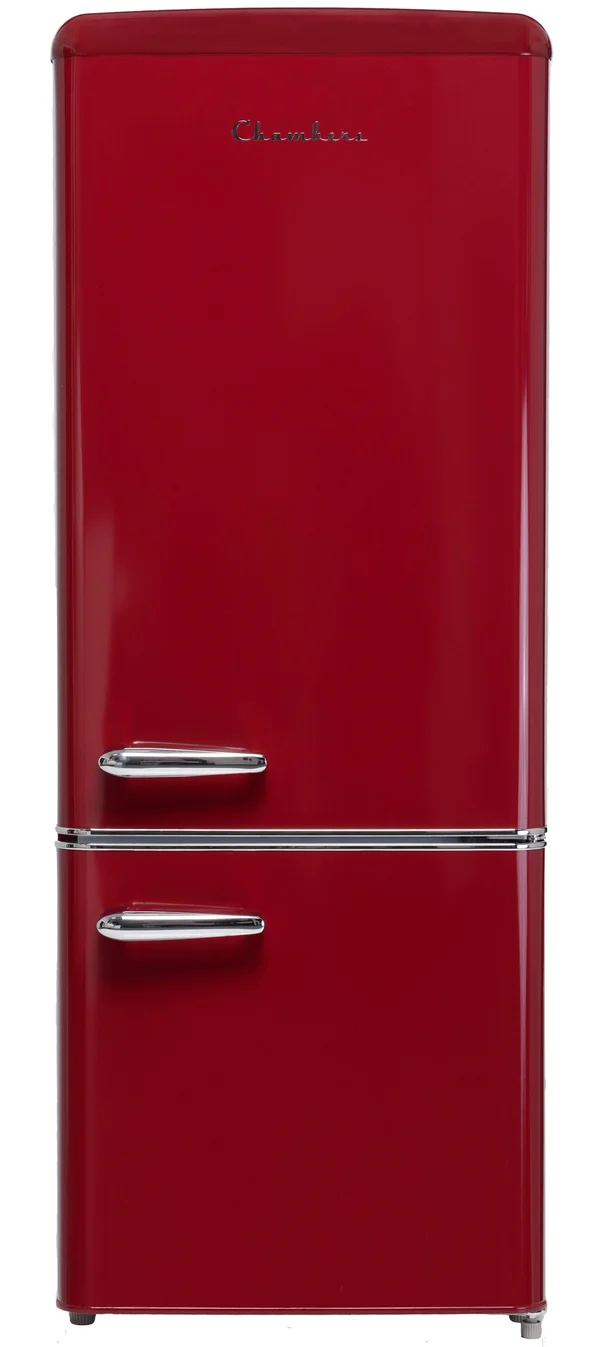 Chambers 7 Cu. ft. Retro Bottom Freezer Refrigerator in Wine Red